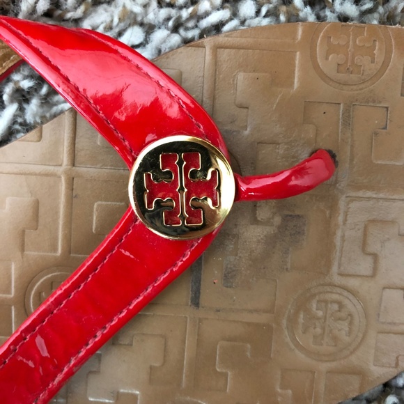 Tory Burch red Thora sandals sz 8 - Picture 6 of 6